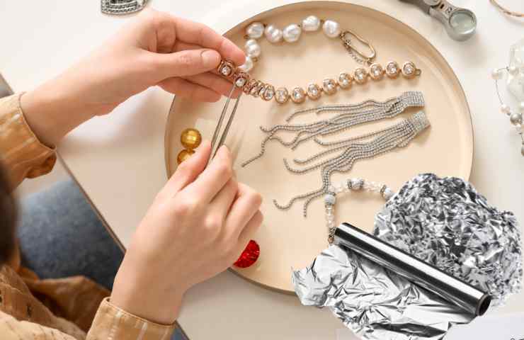 carta alluminio per pulire gioielli
