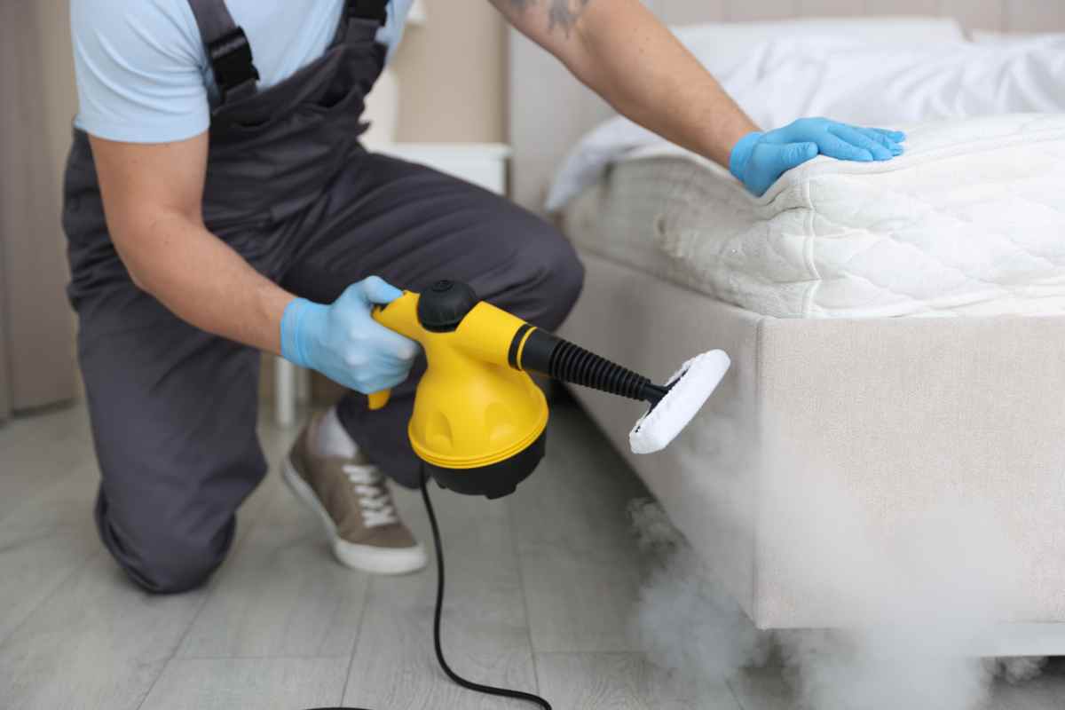 vapore sul materasso